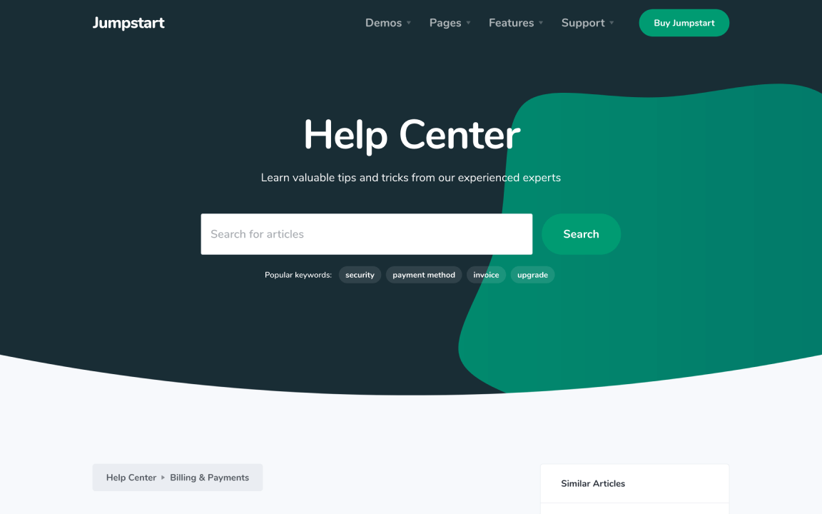 Help Center Article