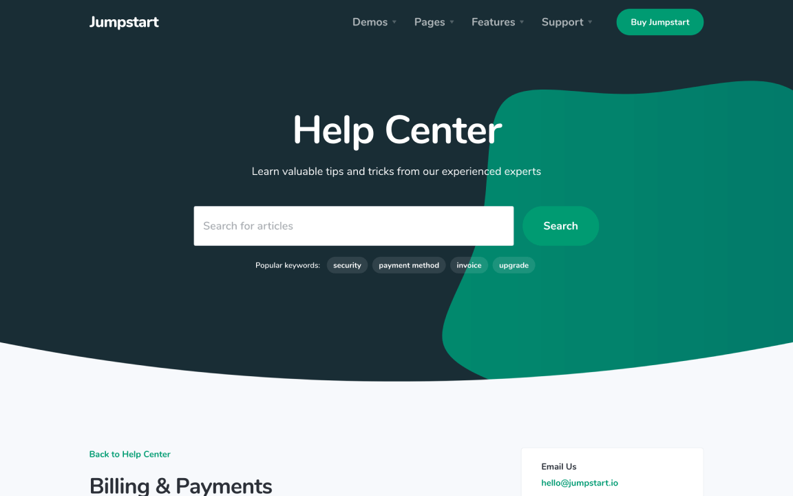 Help Center Category